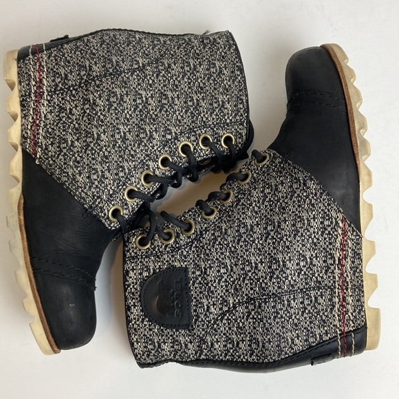 Sorel Joan Of Arctic PDX Tweed Wedge Lexie Booties 8.5 Elevated Basic Gorpcore - Picture 16 of 16
